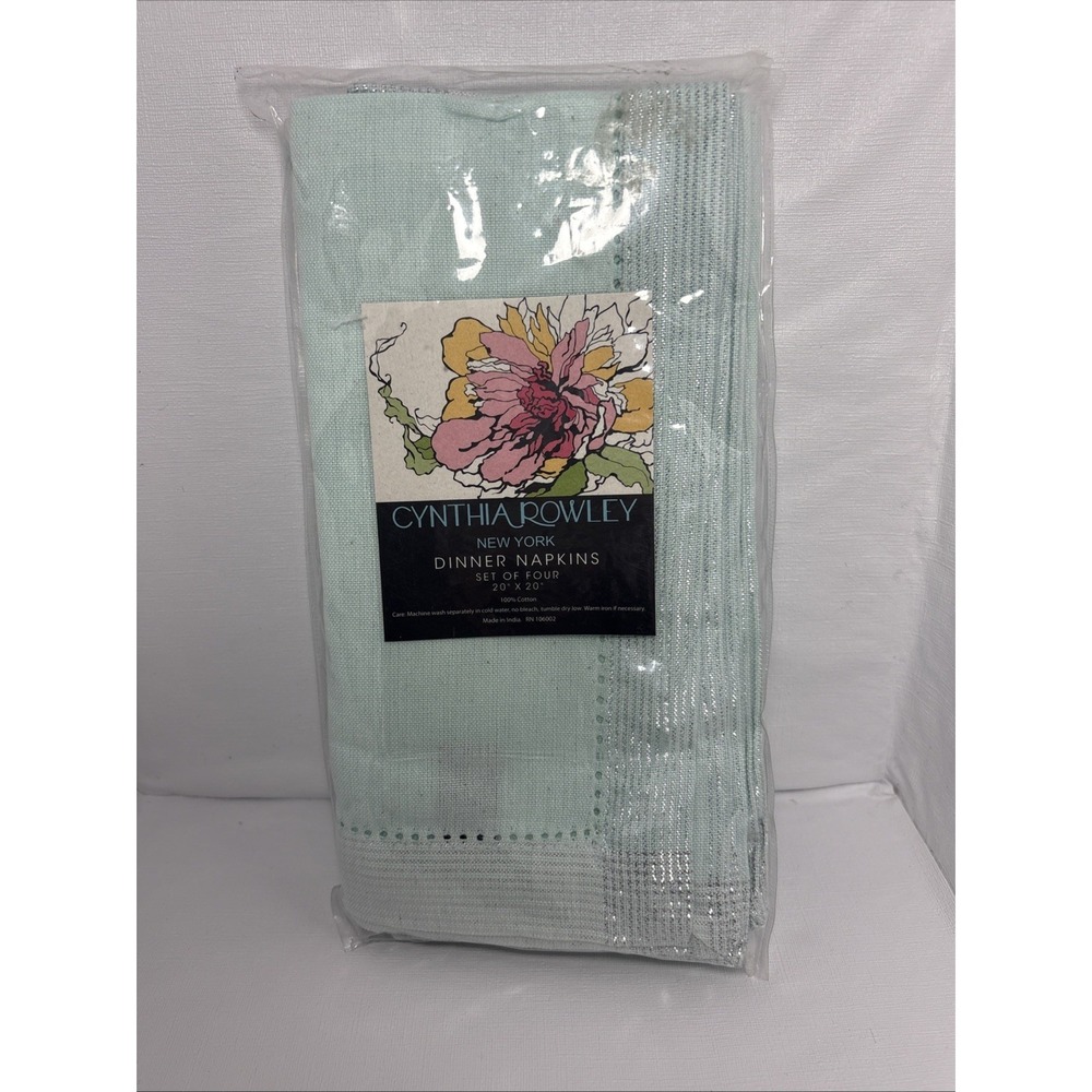 Cynthia Rowley New York Set of 4 Dinner Napkins